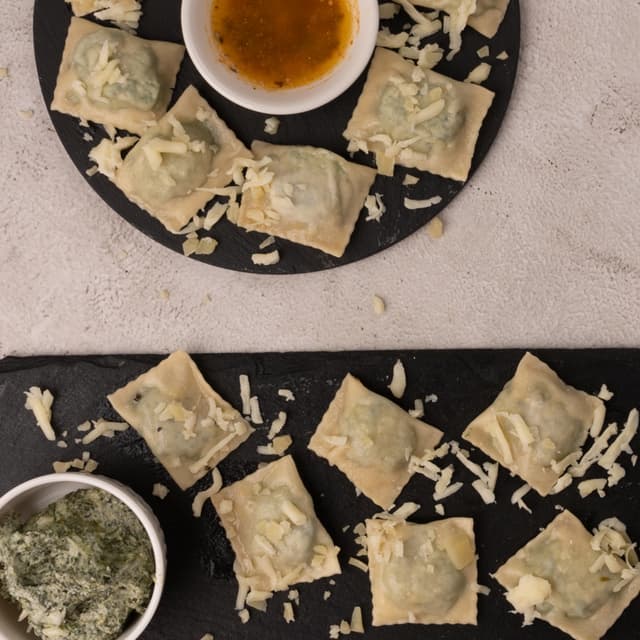 Ravioli: Spinach, Parmesan, Ricotta & Lemon Zest