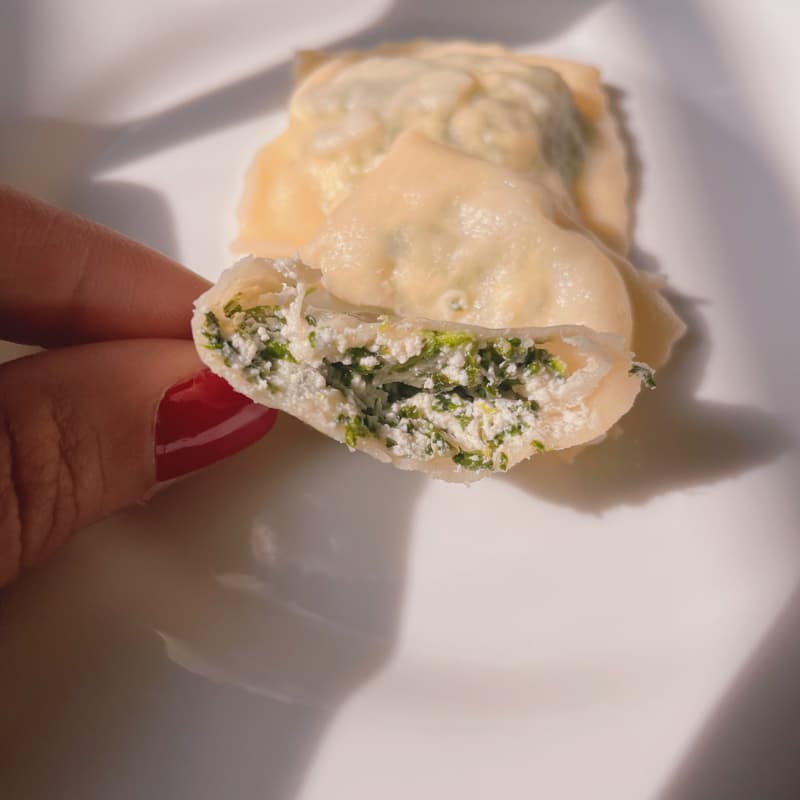 Ravioli: Broccoli, Double Mozzarella, Feta & Basil