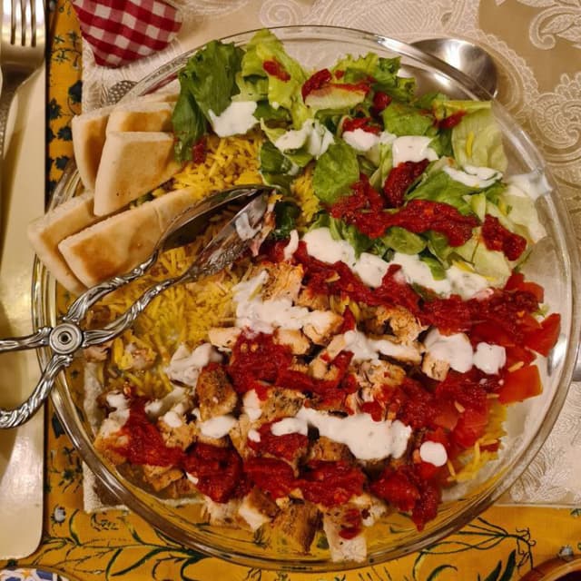 Halal Guys Chicken & Rice 2 Person Serving