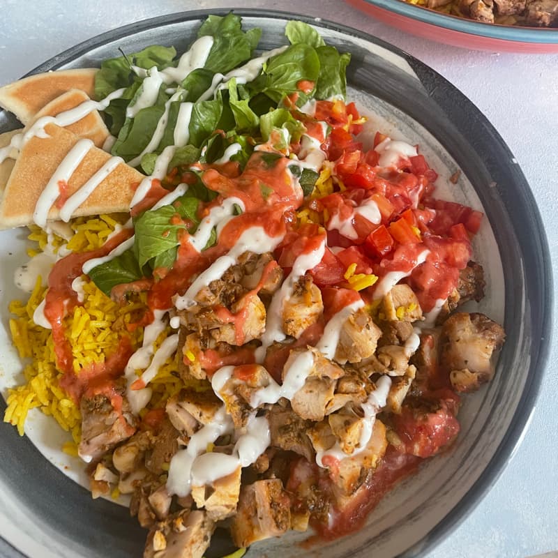 Halal Guys Chicken & Rice 2 Person Serving